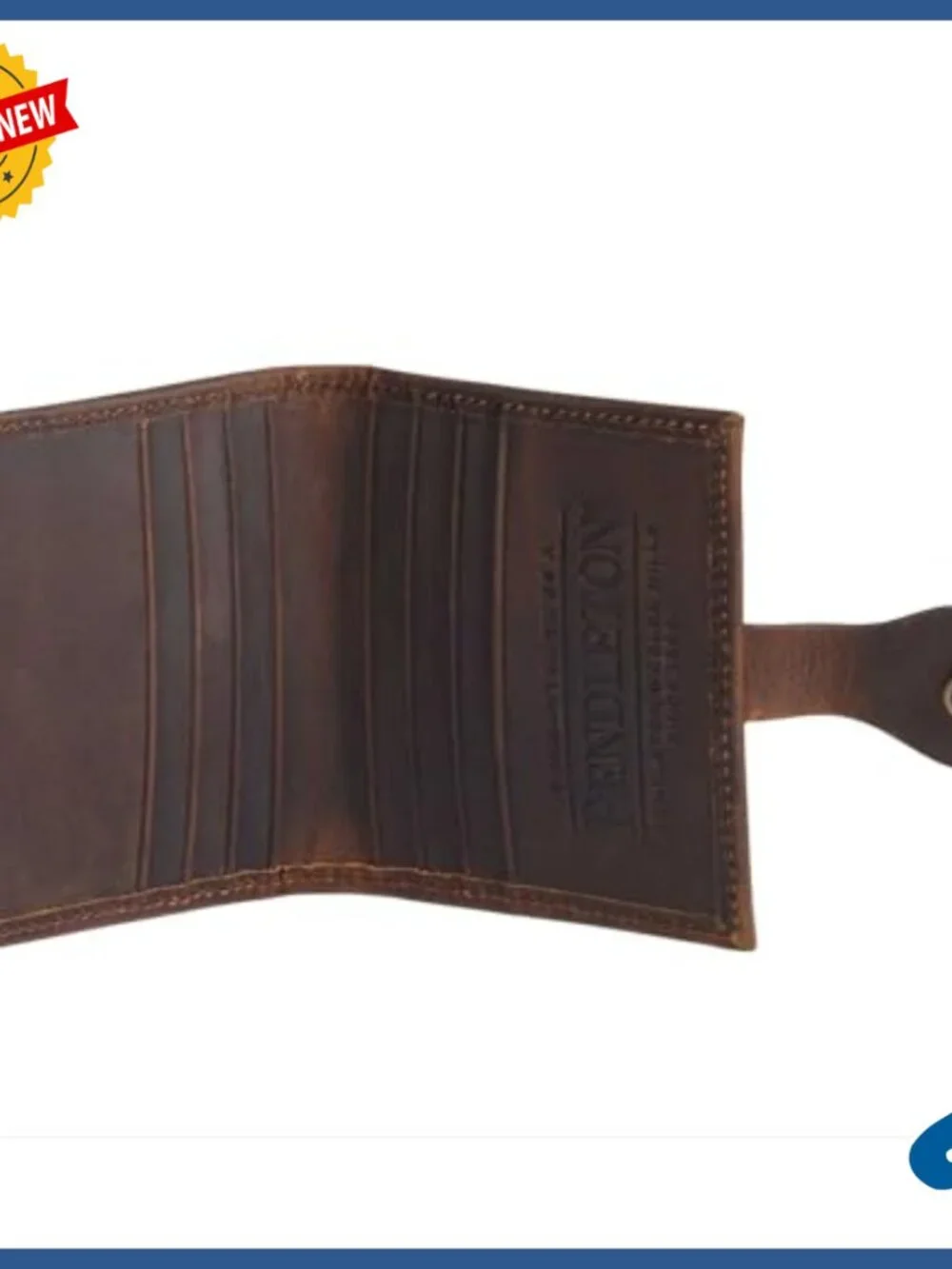 Men's Bi-Fold Wallet with RFID Protection, Leather Trim, Multiple Card Slots